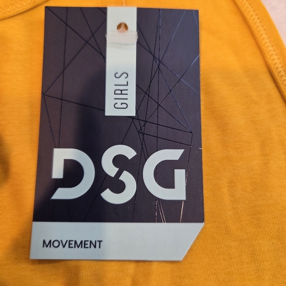 DSG Girls' Movement Performance Tank Top University Gold Medium New Sports - Picture 3 of 9